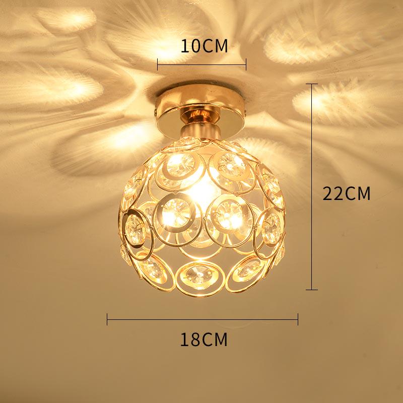 Crystal Ceiling Light Aisle Lamp Corridor Entrance Light Hallway Balcony Lighting Stair Lamp LED