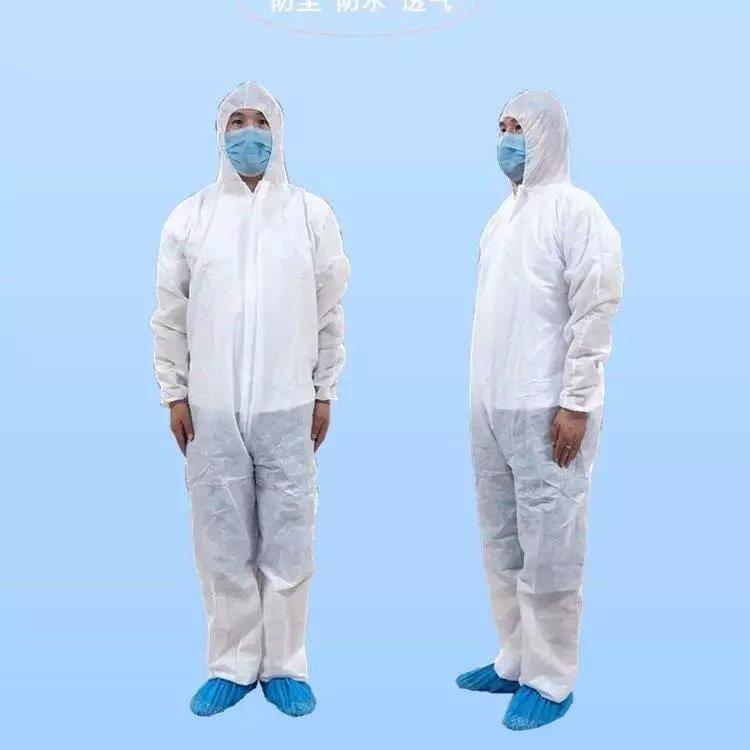 Disposable protective clothing safety and protective non-woven thick workwear dustproof jumpsuit