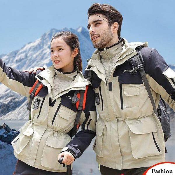 Couple Jackets Four Seasons Sports Leisure Loose Wild Thick Warm Men's Mountaineering Clothes