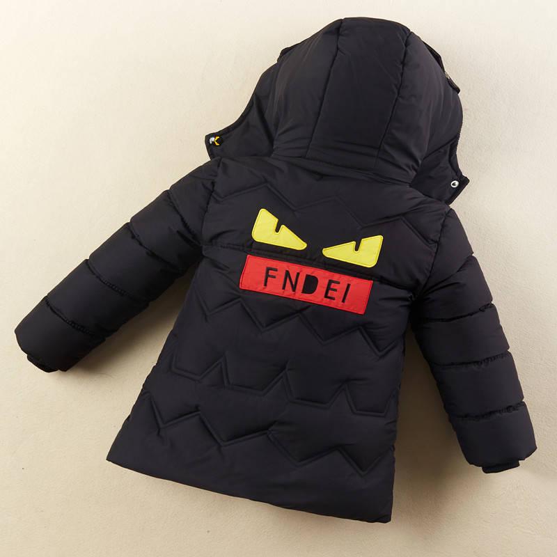 Children's Winter Jacket Boys Cotton Coat Parkas Child Outerwear Casual Hooded Coat Baby Clothing