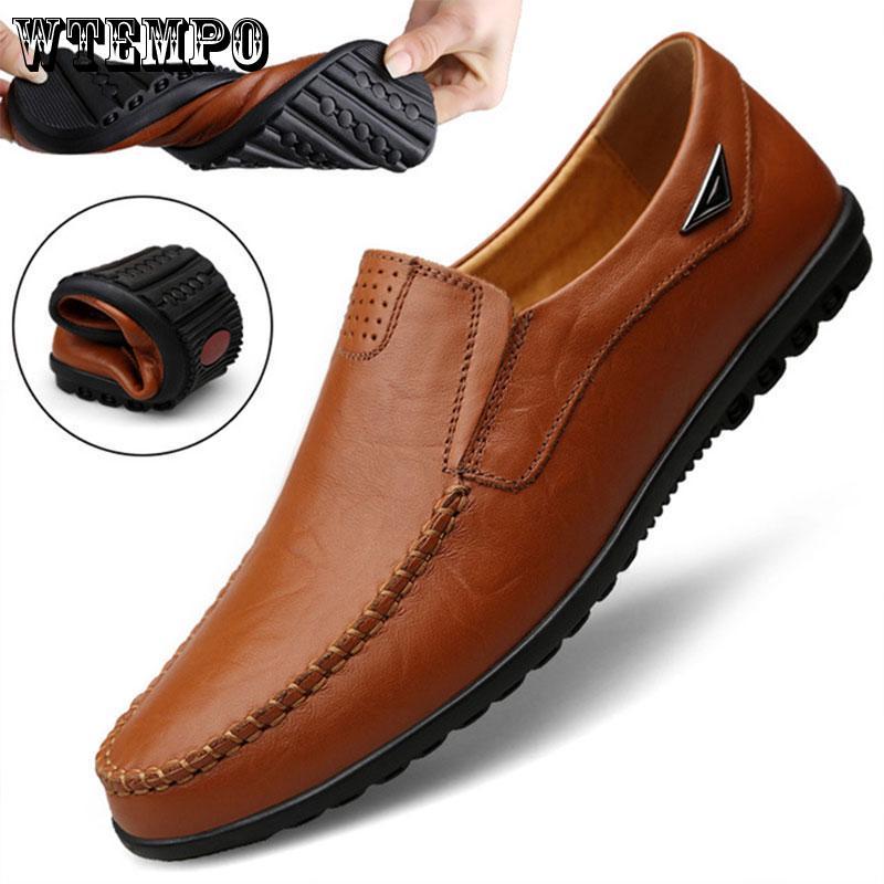 Man Casual Shoes Genuine Leather Men Moccasin Shoes Fashion Leather