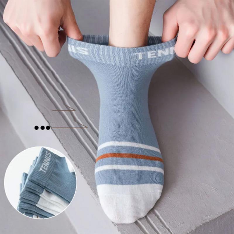 Socks Men's Socks Cotton Pure Summer Thin Breathable Deodorant Sports Mid-tube Socks Ins Tide Short Summer