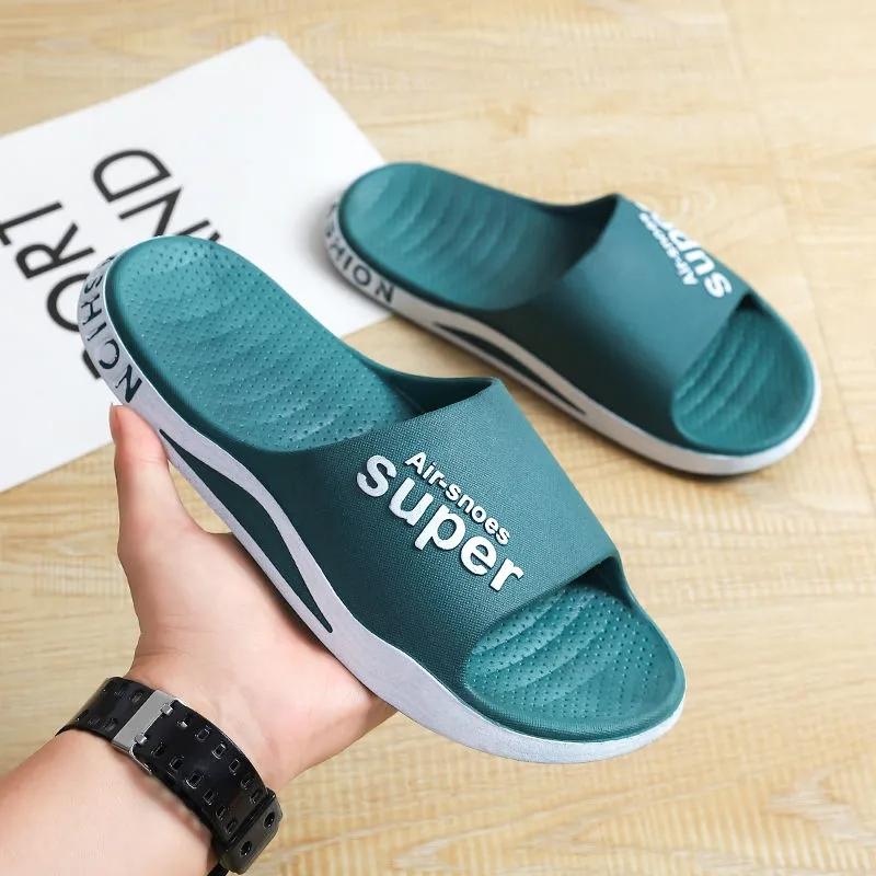 Men's and Women's Sports Slippers Summer Outdoor Wear Home Shoes Non-slip Wear-resistant Beach Sandals Bathroom Bath Slippers Soft Sole Slippers