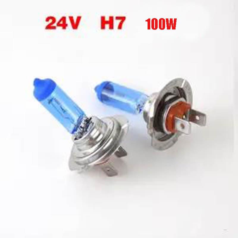 2pcs Car Front Big Bulb H1 H3 H4 H7 Xenon Lamp 12V24V High Beam Low Beam 9005 9006 Super Bright White Light Fog Lamp Brightening Direct Replacement