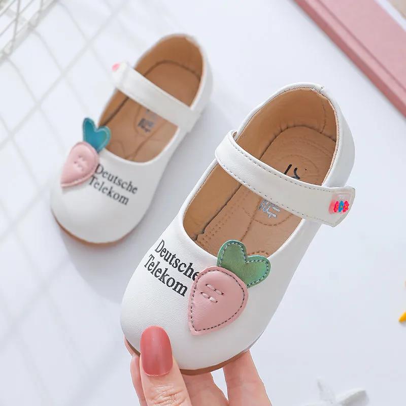 Kids Shoes Princess Shoes Pink  Sandals Children Leather Party Dress Flat Girls Sandals Baby Casual