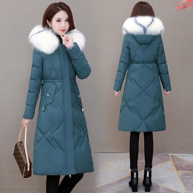 Winter Mid-length Korean Style Loose Fashion Women's Fur Collar Down Padded Jacket Tide