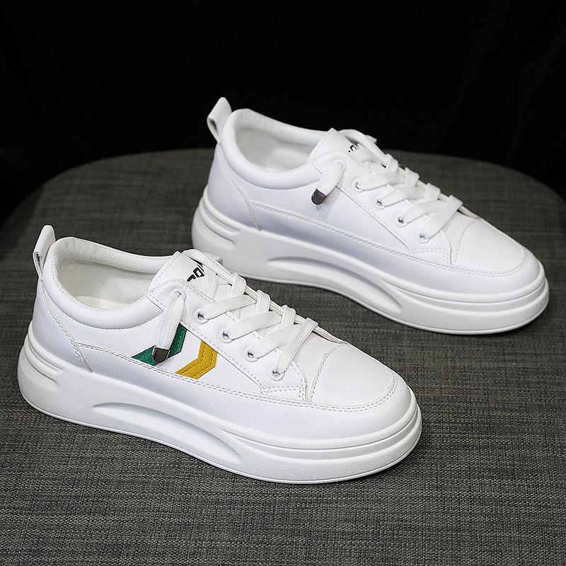 Thick-soled White Shoes All-match Casual Mesh Breathable Sneakers Mesh Shoes Lightweight and Breathable Increased Sole