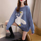 Autumn and Winter Loose Casual Sweater Cartoon Pattern Fashion Jacket Cute Style Female Student Top