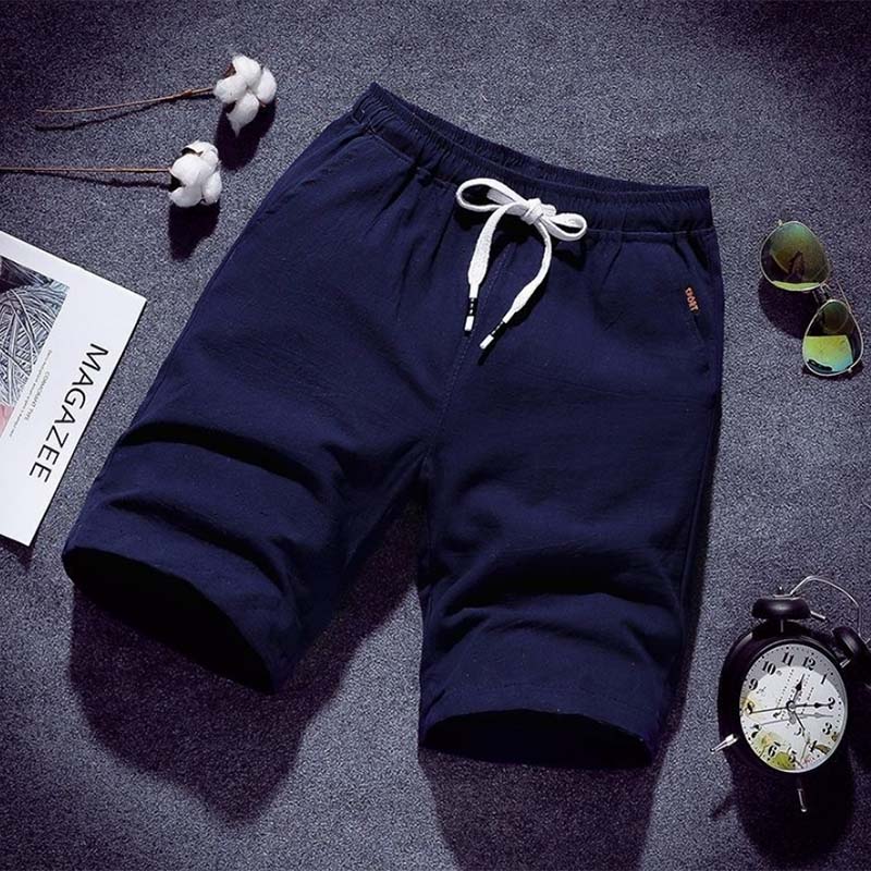 Shorts Men's Casual Five-point Pants Handsome Thin Loose Sports Beach Pants Summer Solid Color All-match Shorts