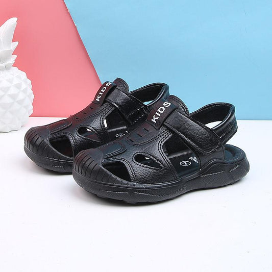 Boys Sandals Baotou Children's Sandals Kick-proof Soft Bottom Baby Toddler SandalsMiddle and Children's Beach Sandals