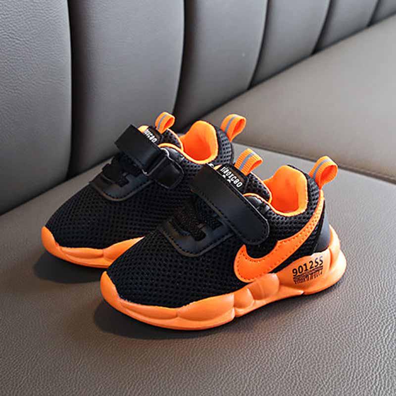 21-30 Child Low-top Mesh Sneakers Parents Kids Breathable Basketball Shoes Lightweight Running Shoes Wear-resistant Deodorant Girl Shoes