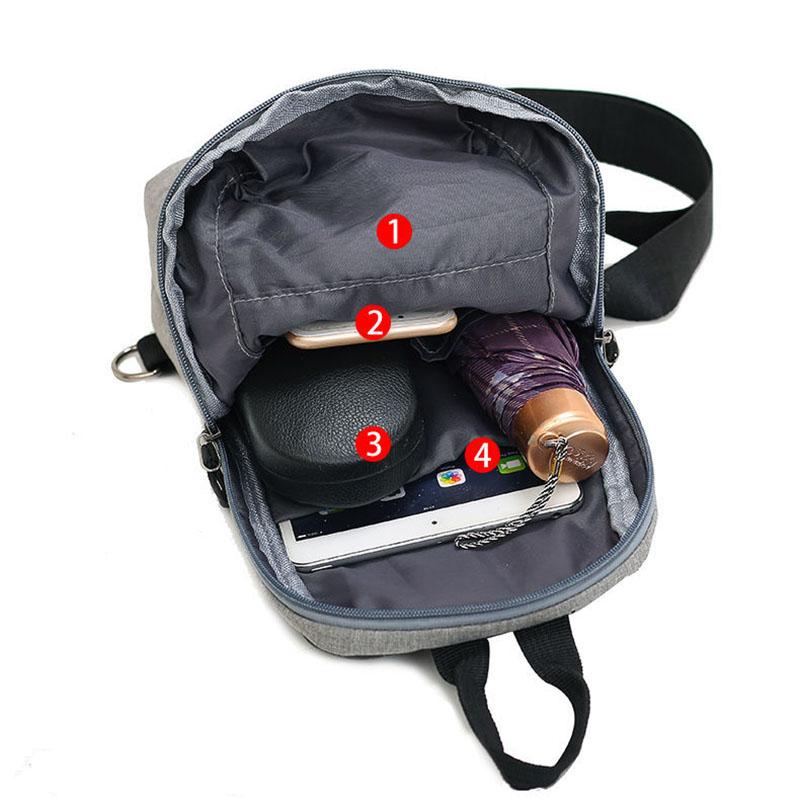 Men Women Shoulder Bag Unisex Canvas Sling Bag Outdoor Sports Riding Waterproof Travel Home Supplies Crossbody Chest Bag for Gift