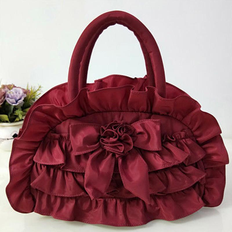 Female Bag Fashion Trend Art Casual Cloth Bag Sweet Lace Handbag Mother Shopping Bag