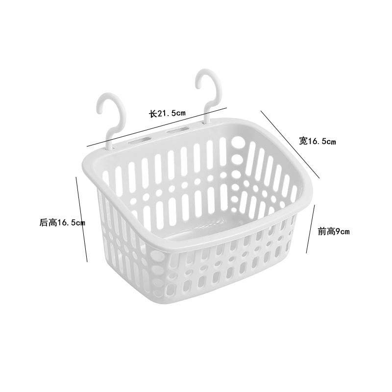 Wall Bathroom Shelf Storage Basket Kitchen Bedroom Dormitory Bathroom Plastic Storage Baskets