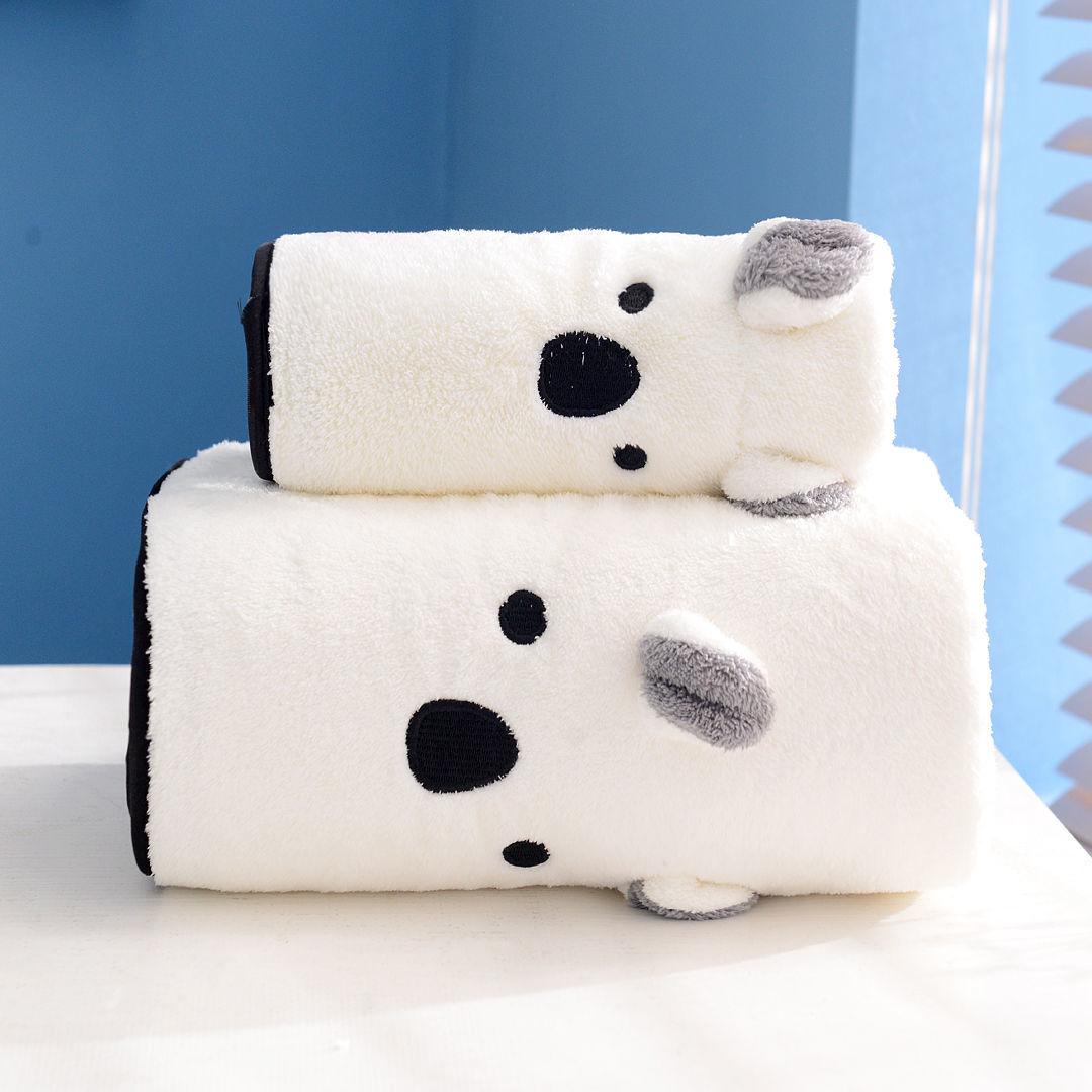 Cartoon Bath Towel Pure Cotton Super Soft Absorbent Newborn  Bath, Cartoon Towel Fabric Skin-friendly Soft and Easy To Carry