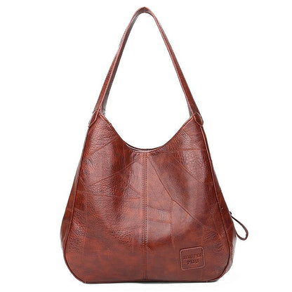 Big capacity European and American style Shoulder Handbag Trendy wild Woman bag Leather bag