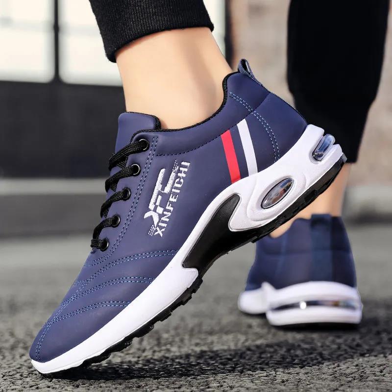 Men's Spring and Autumn Shoes Contrast Color Versatile Sports Shoes Non Slip Lightweight Flat Casual Shoes