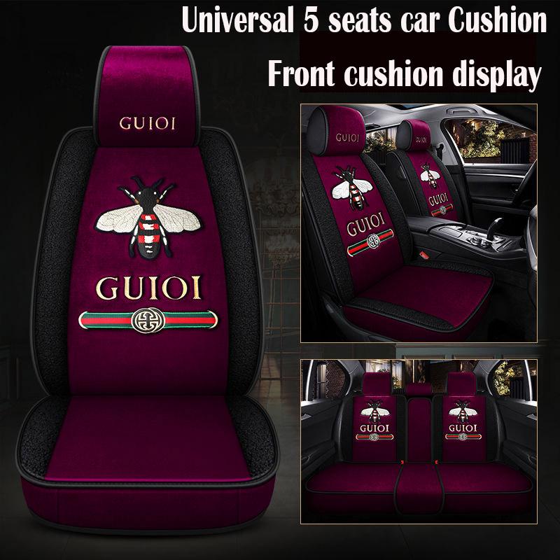 car seat cover Waterproof Car Seat Cover Universal Leather 5 set Auto Seat Cushion 5 seats Universal