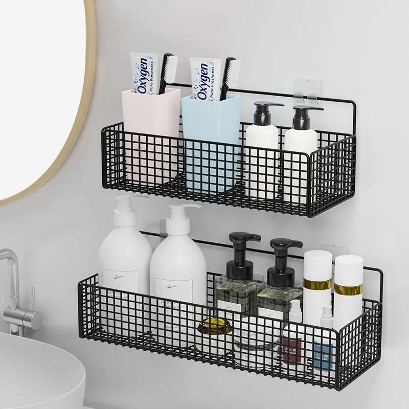 Metal Storage Housing Bathroom Kitchen Shampoo Spices Storage Frame Living Room Bedroom Storage Rack