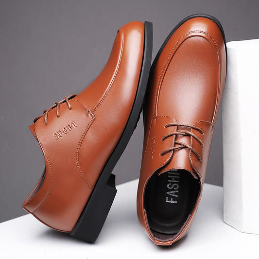 British Style Leather  Shoes Dress Wedding Formal Shoes classic Italian Mens Shoes