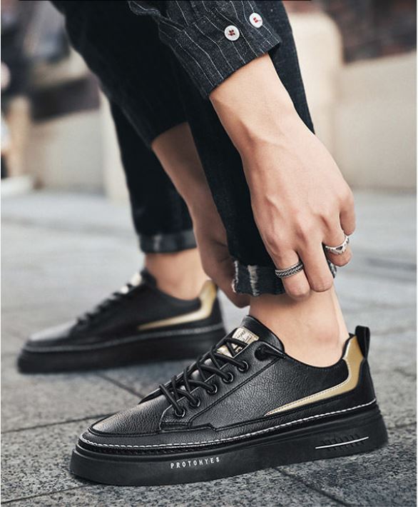 Men's Shoes Spring Shoes Korean Trend Leather Shoes Men's Sports Shoes White Summer Casual Shoes