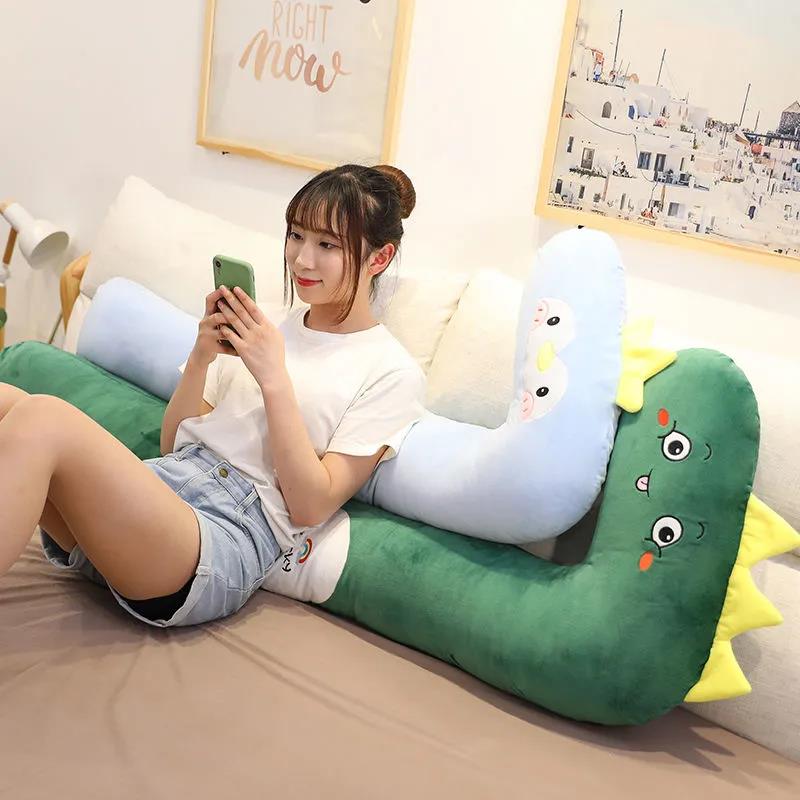 Soft Plush Strip Pillow Children's Lovely Sleeping Artifact Side Sleeping Clip Leg Bed Back Cushion with Pillow Removable and Washable