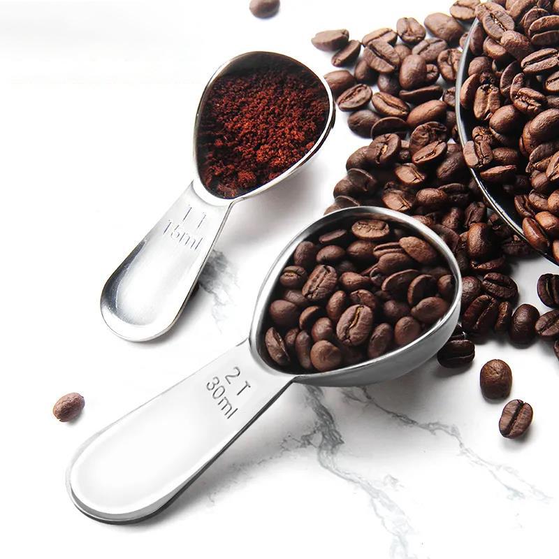 15ml 30ml Tablespoon Coffee Measuring Scoop Set 304 Stainless Steel Measuring Spoons for Coffee Tea