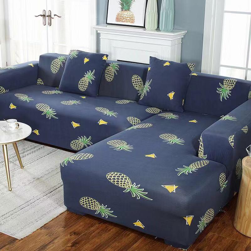 Potted Plant Cartoon Protector Sofa Slipcover Furniture Couch Cover Living Room Corner Cover Elastic