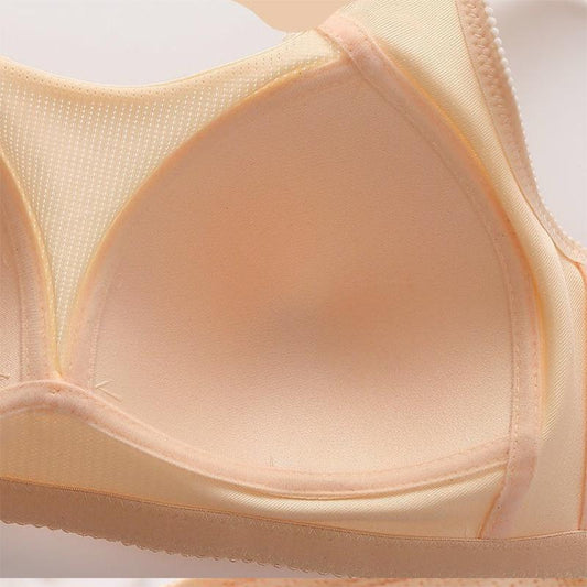 Sexy Front Button Bra Large Size Thin Comfortable Breathable No Rims Women's Underwear Gathered Adjustable Bra