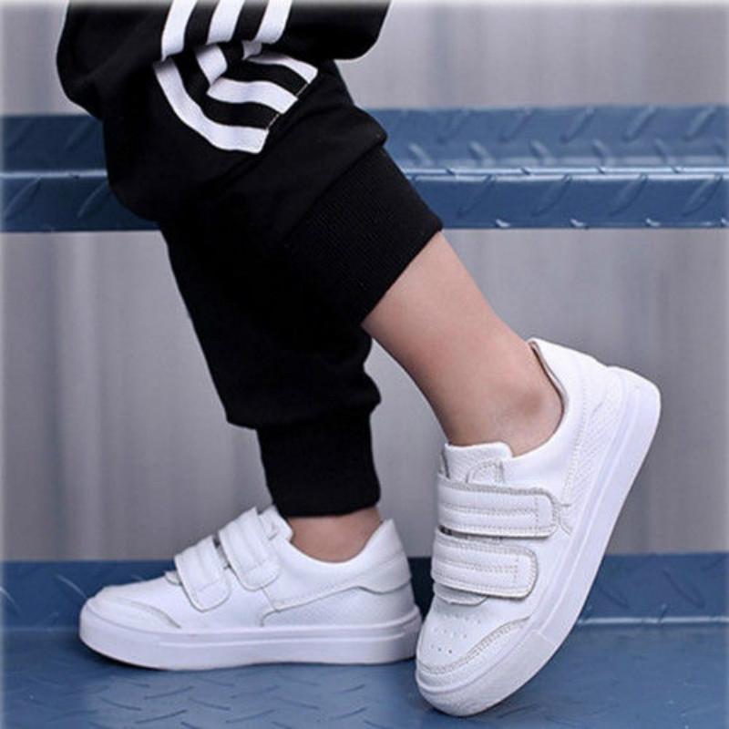 Comfortable children's leather sneakers girls boys flat shoes children's shoes flat quality sneakers