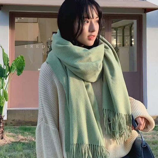 Women Scarf Unisex Thick Warm Winter Scarves Cashmere Scarf Gentleman's Bussiness Scarves