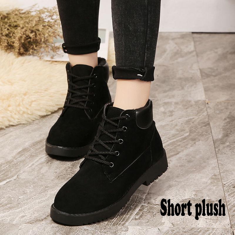 Snow Boots Women Winter Shoes 2019 Casual Ankle Boots Women Warm Fur Women Martin Boots Botas Mujer