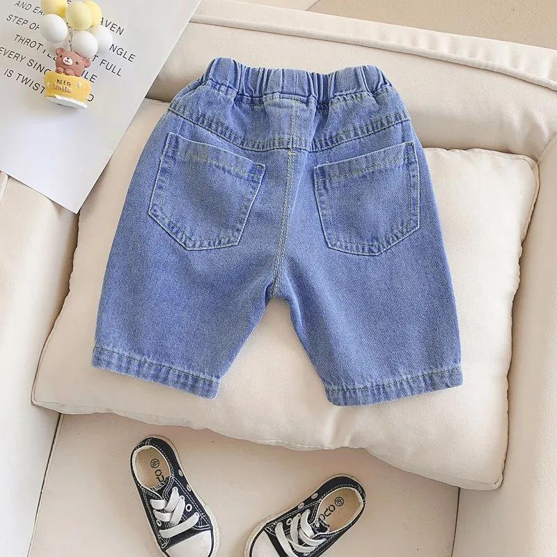 Children's Summer Shorts Children's Boys' Jeans Boys' Summer Ripped Pants Casual Children's Pants