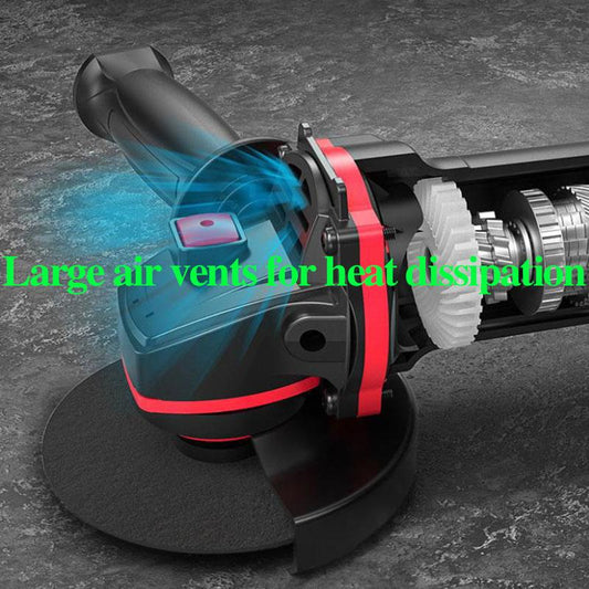 2100W Black Warrior Industrial Angle Grinder Set Wired Cutter Handheld Polishing Machine Can Cut Metal Stone