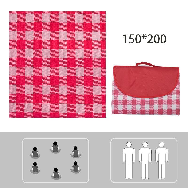 Picnic Picnic Mat Net Red Moisture-proof Mat Picnic Cloth Outdoor Portable Waterproof Picnic Lawn Mat