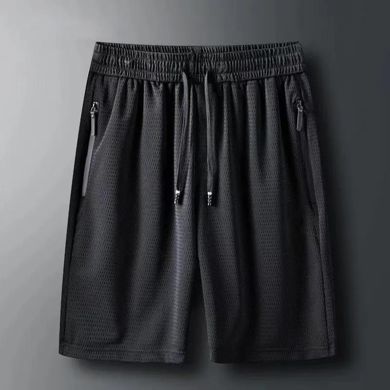 Summer Casual Shorts Loose Middle-aged and Elderly Five-point Pants Work Pants Men's Sports Pants Ice Silk Casual Shorts