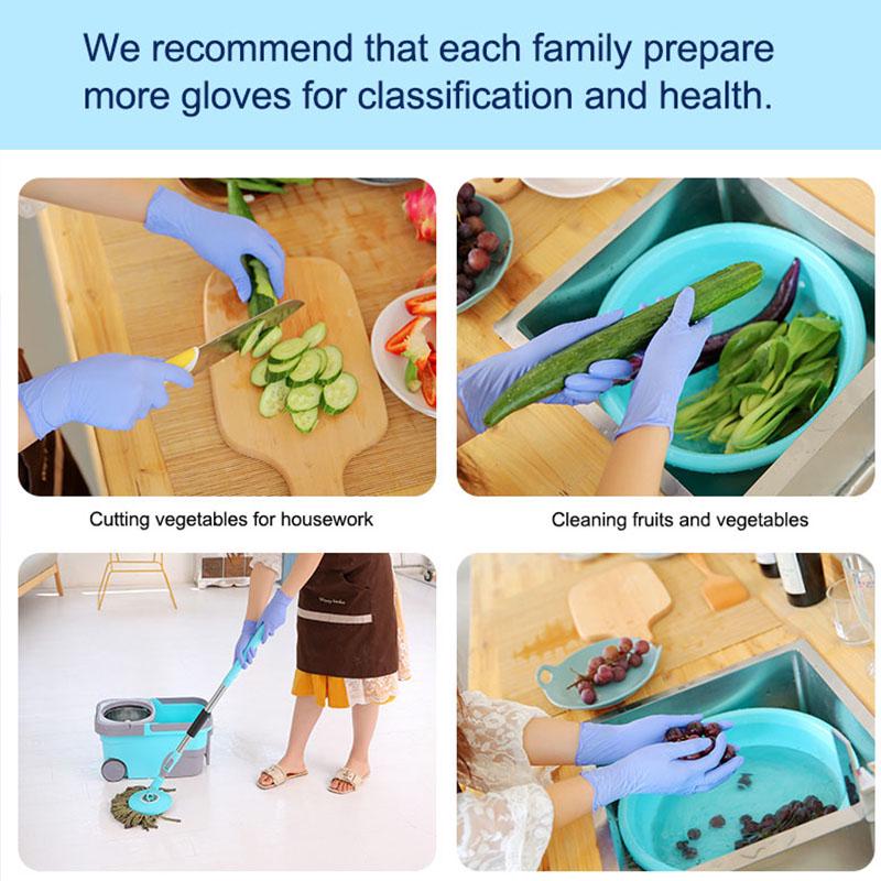 20/100 Pcs Multifunctional Home Gloves Disposable Latex Universal Cleaning Food Safety Clean Gloves