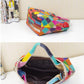 Luxury Genuine Leather Women Colorful Handbags Ladies Natural Cow Leather Shoulder Bag Female P