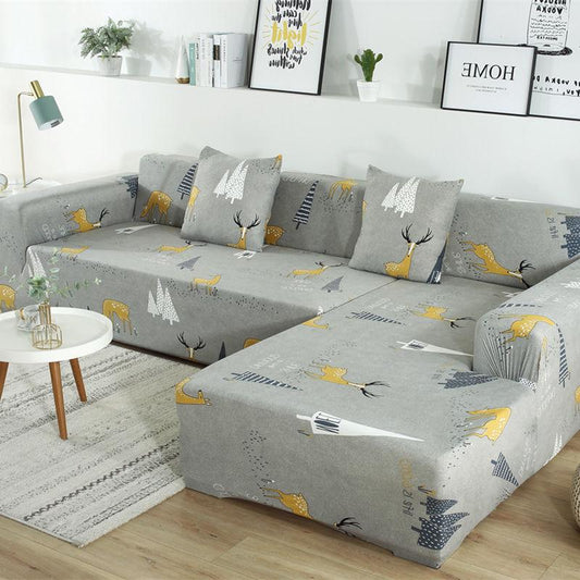 Sofa Cover Elastic Couch Cover for Sofa Sectional L Shaped Sofa Cover Chaise Longue for Living Room