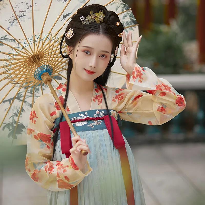 6-meter Hem Skirt Full-breasted Shirt Skirt Female Hanfu In Tang Dynasty