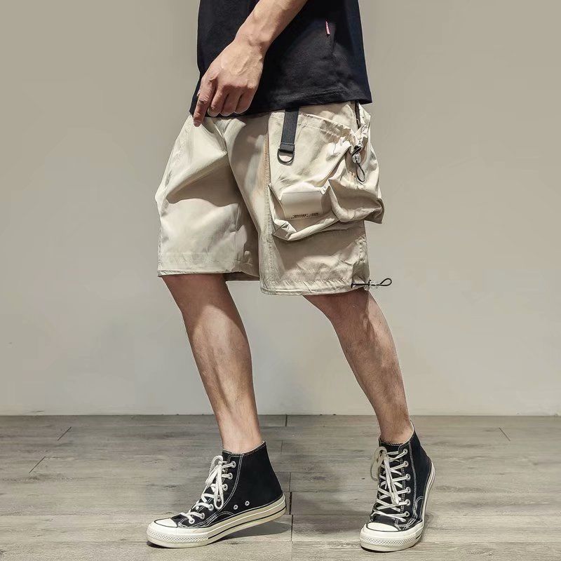 Men's Summer Shorts Plus Fertilizer Plus Five-point Pants Loose Casual Beach Pants Wild Sports Large Size Overalls