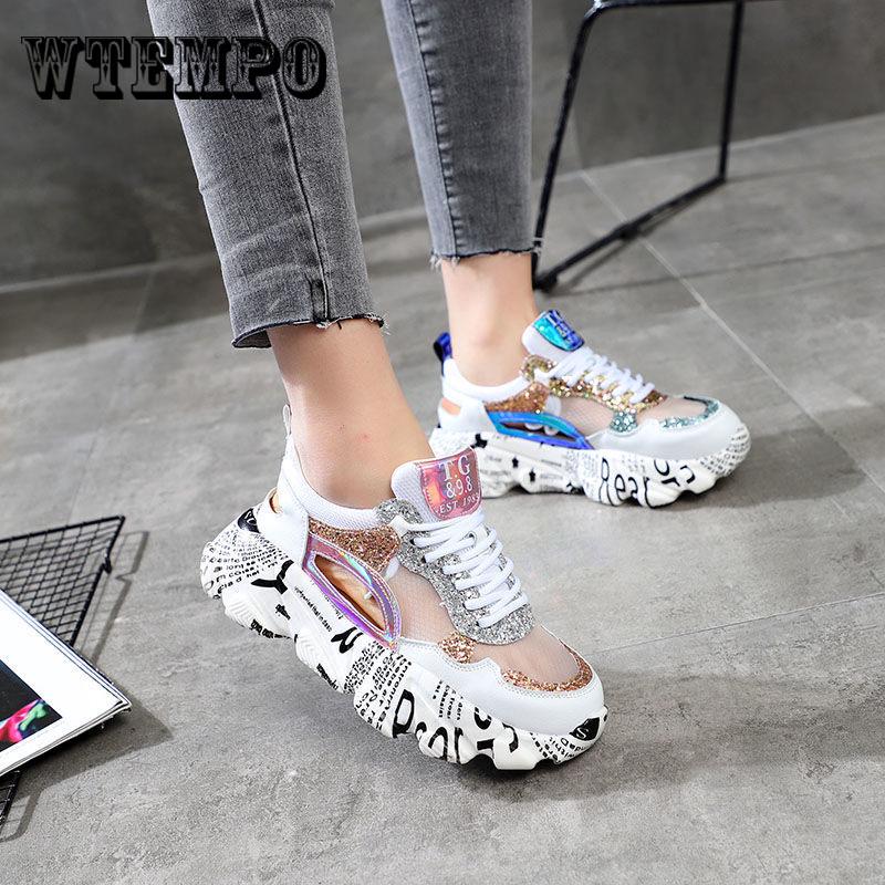 Fashion Women Sneakers Female Shoes Woman Chunky Sneakers Women Mesh Ladies Dad Wedge Sneakers