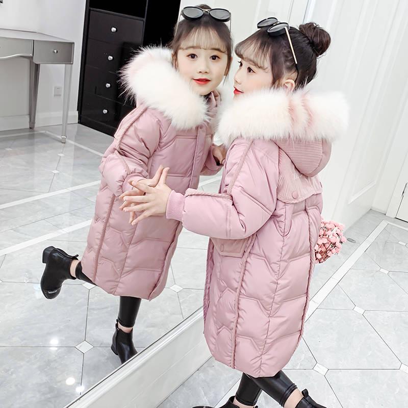 Girls Clothing Warm Down Jacket for Girl Clothes Winter Thicken Parka Hooded Children Outerwear