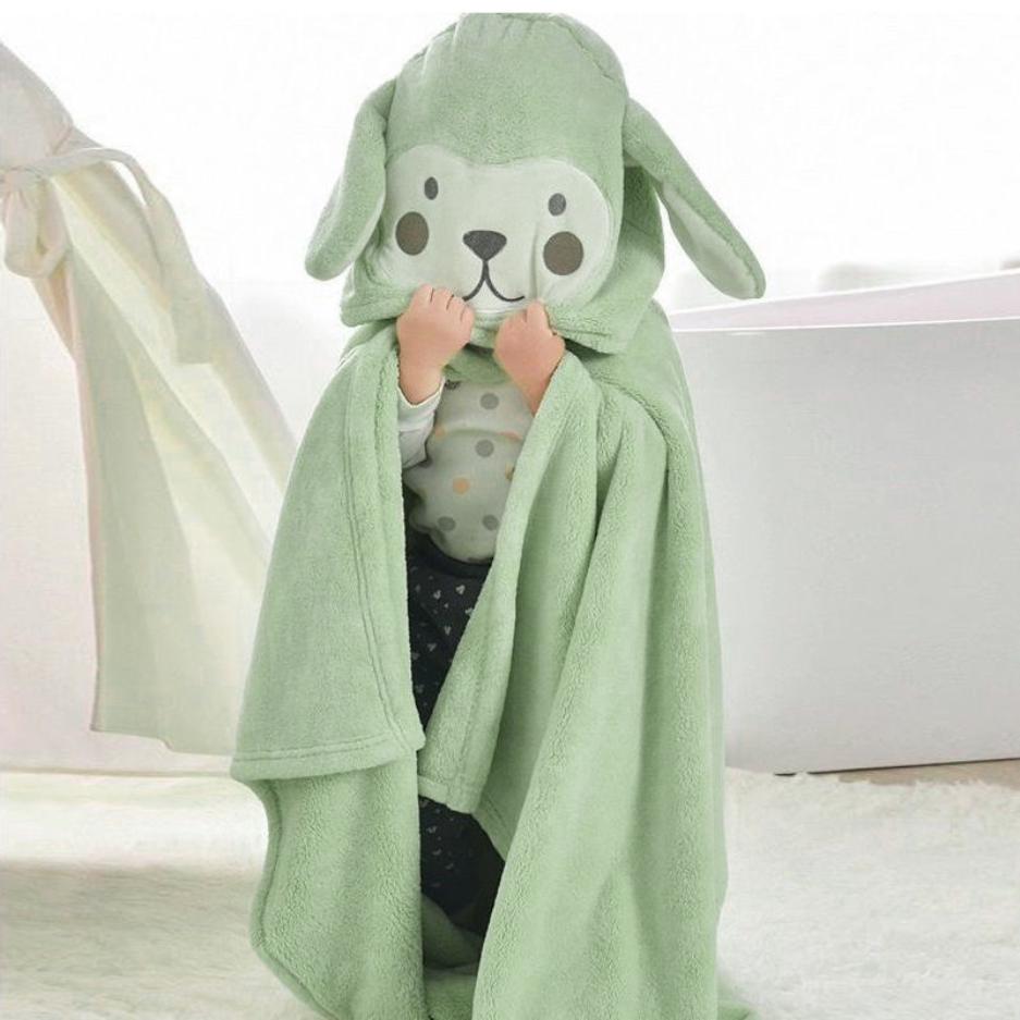 Thickened Bath Towel Children Hooded Cloak Baby Super Soft Cotton Absorbent Boys and Girls