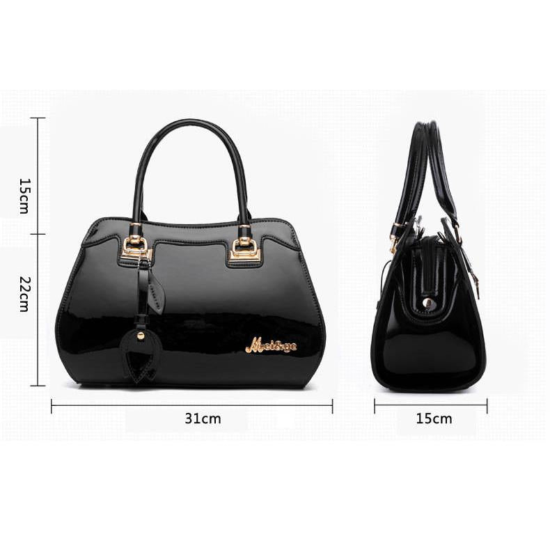 Trendy wild Patent leather bag Genuine Leather Woman bag European and American style handbag