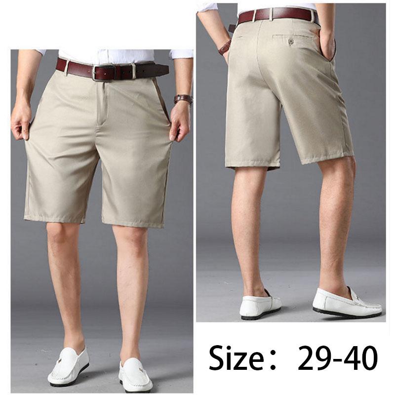 Ice Silk Shorts Men's Thin Section Loose Men's Five-point Pants Casual Dad's Five-point Pants Outer Wear Middle Pants Men