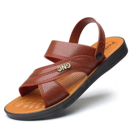 Summer Men's Sandals Non-slip Waterproof Beach Shoes Soft Bottom Wear-resistant Slippers Outside Wear Sandals Bath Slippers Flip Flops