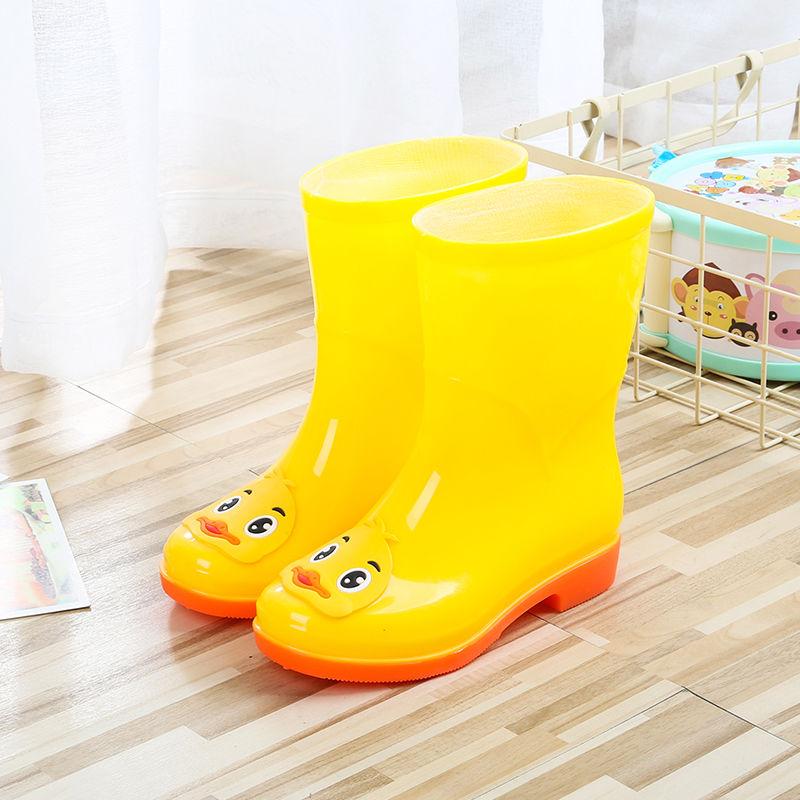 Children's Rain Boots, Female Students, Big Boys, Non-slip Rain Boots, Male Kindergarten Fashion Cute Tendon-soled Waterproof Shoes