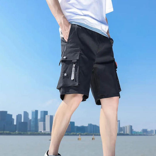 Shorts Men's Outer Wear Summer Thin Ice Silk Basketball Sports Five Points Casual Men's Pants Loose All-match Outer Wear Shorts