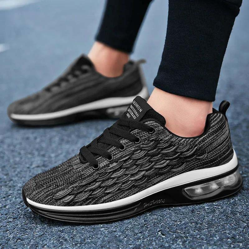 Summer Men's Sports Shoes Shock Absorption Air Cushion Shoes Breathable Running Shoes Men's Casual Shoes